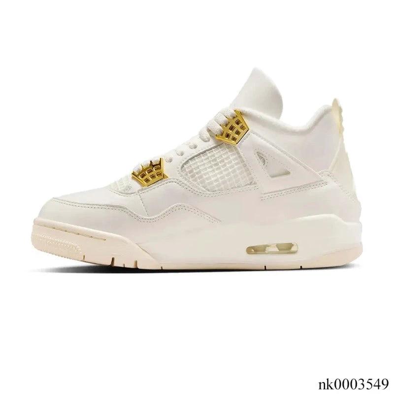 Air Jordan 4 Sail Metallic Gold Shoes Sneakers by Air Jordan