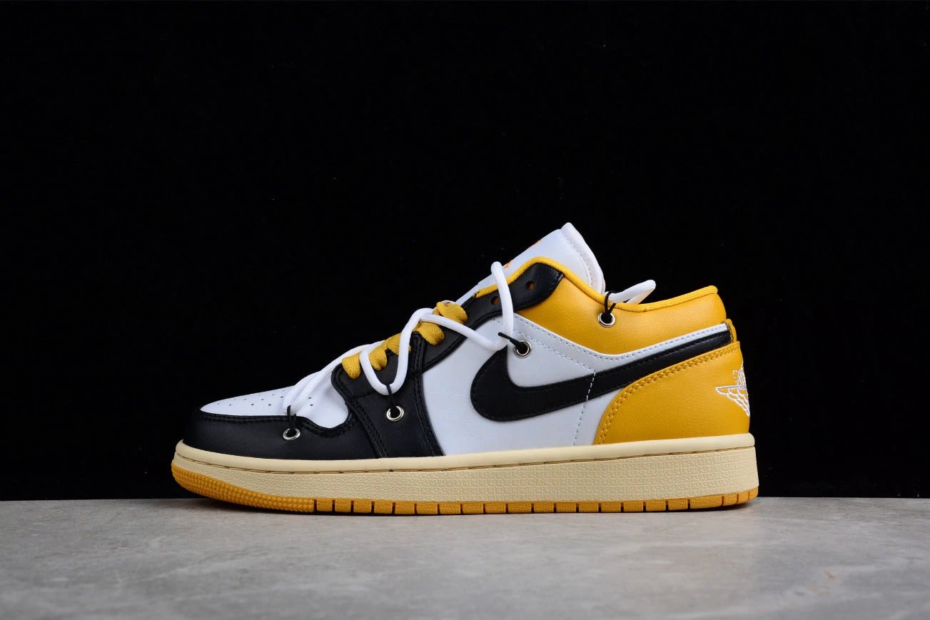 Air Jordan 1 Low Yellow White Black by Air Jordan