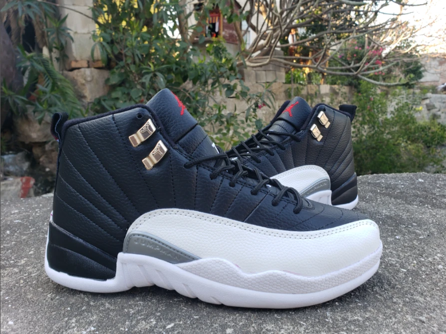 Air Jordan 12 Playoffs Black White by Air Jordan