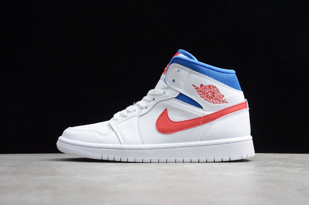 Air Jordan 1 Mid 'White Red Royal' by Air Jordan
