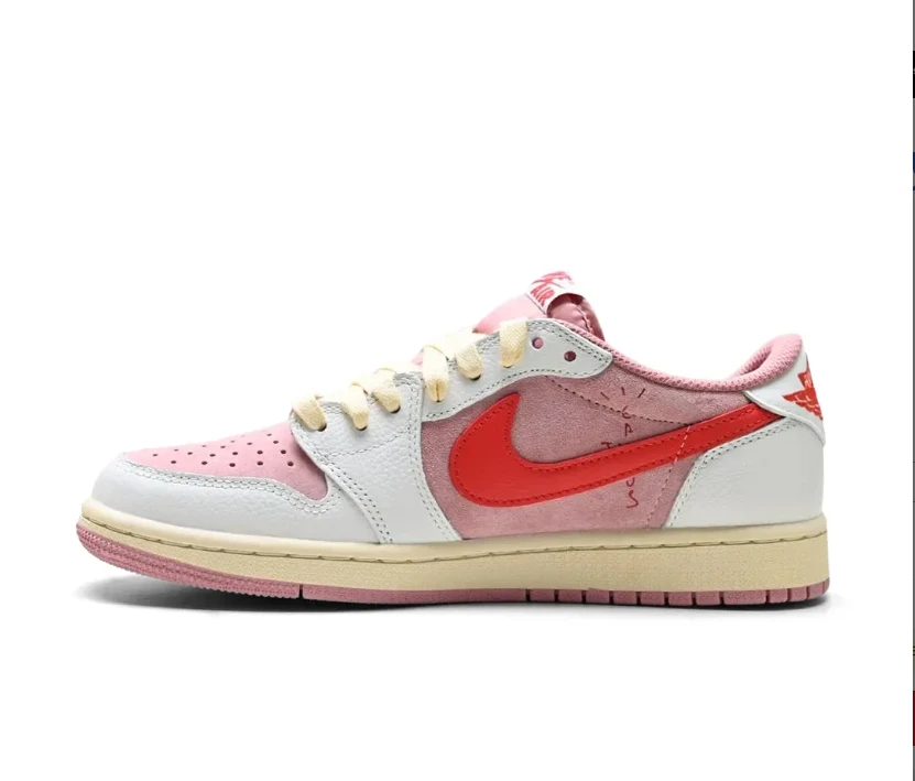 Travis Scott x AJ 1 Low OG Shy Pink Shoes Sneakers by Air Jordan