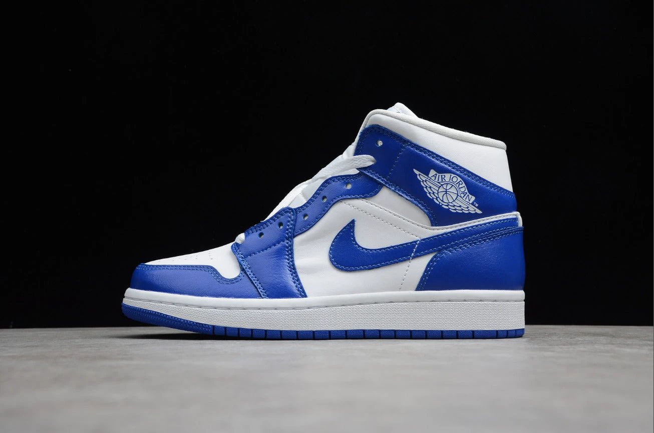 Air Jordan 1 Mid White Racer Blue by Air Jordan