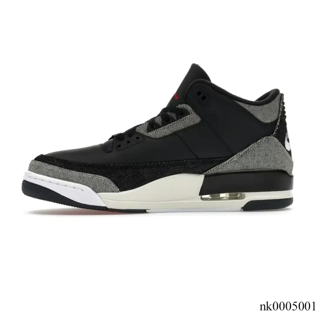 Levi’s x AJ 3 Black Denim Shoes Sneakers by Air Jordan
