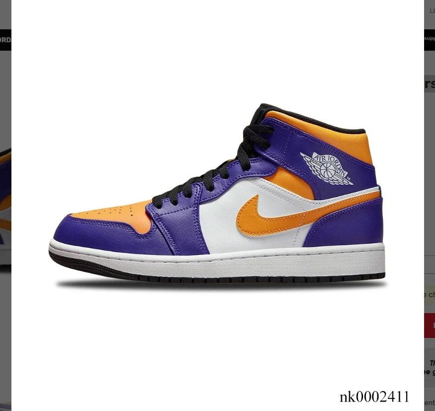 Air Jordan 1 Mid Lakers Shoes Sneakers by Air Jordan