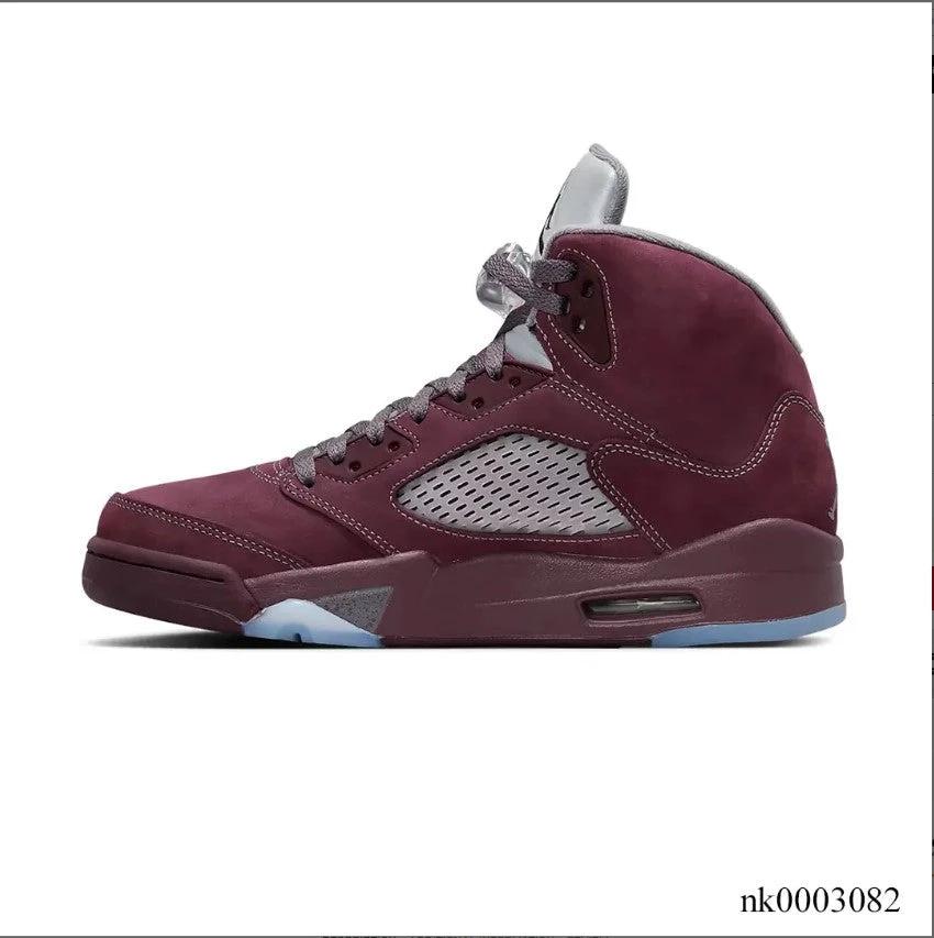 Air Jordan 5 Burgundy Shoes Sneakers by Air Jordan