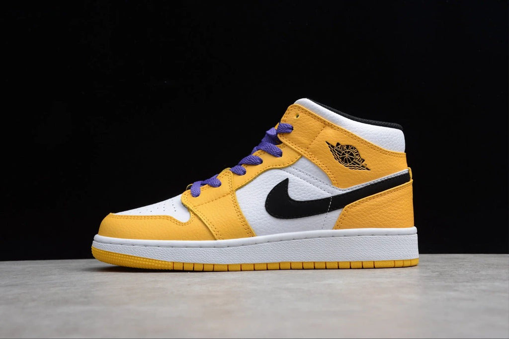 Air Jordan 1 Mid SE Lakers (GS) by Air Jordan
