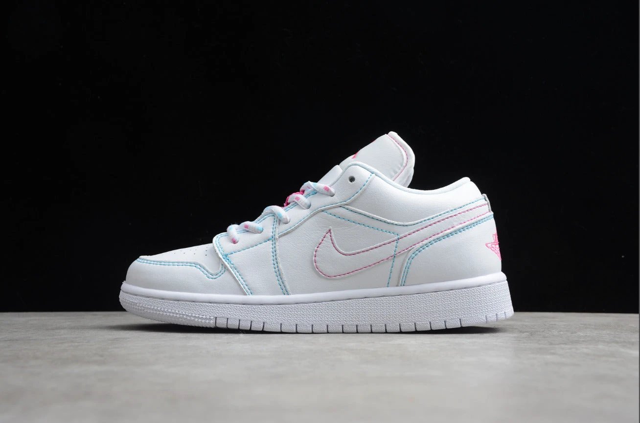 Air Jordan 1 Low White Green Powder by Air Jordan