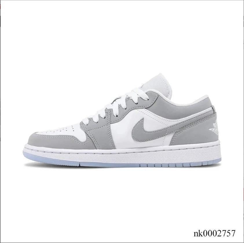 Air Jordan 1 Low White Wolf Grey Shoes Sneakers by Air Jordan