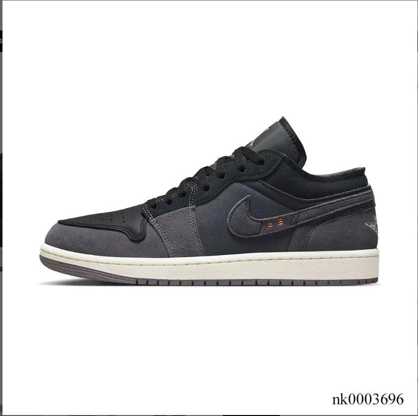 Air Jordan 1 Low Craft Inside Out Black Shoes Sneakers by Air Jordan