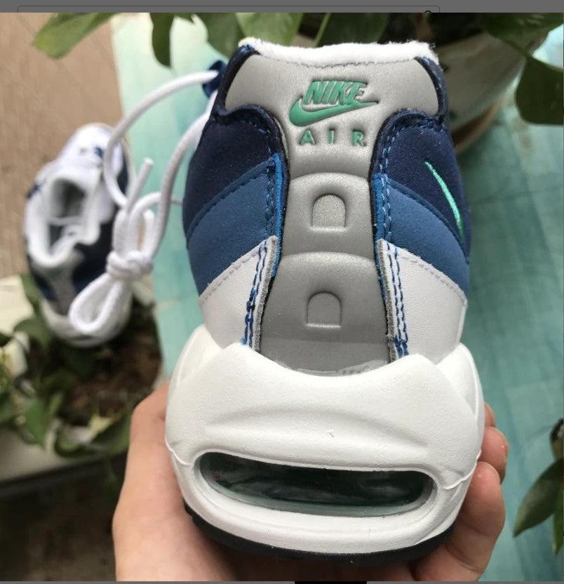 Air Max 95 White Slate Blue Shoes Sneakers by Air Jordan