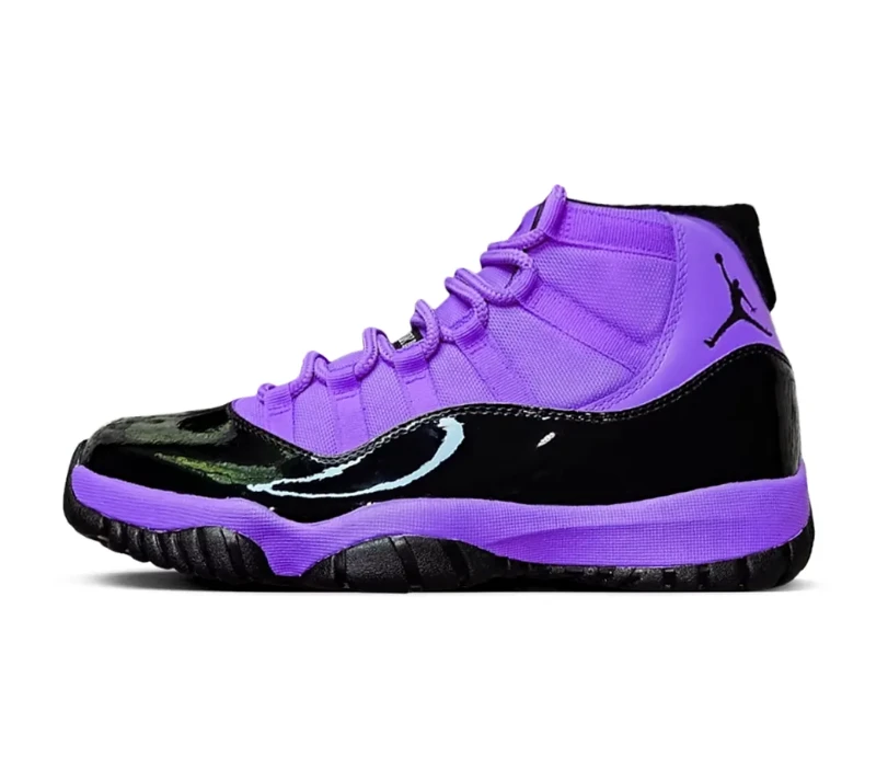 Air Jordan 11 Black Purple Shoes Sneakers by Air Jordan