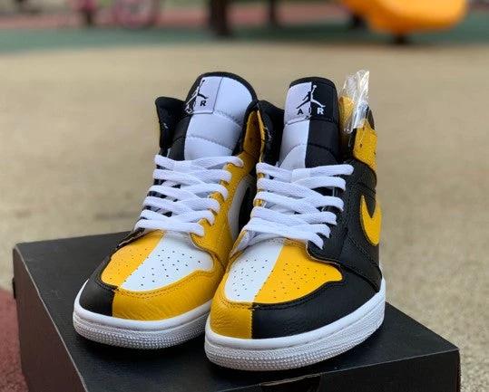 Air Jordan 1 Mid Black And Yellow Yin Yang by Air Jordan