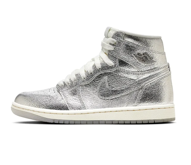 AJ 1 Retro High Chrome Shoes Sneakers by Air Jordan