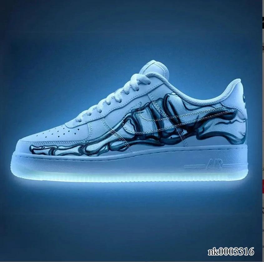 Air Force 1 Low Skeleton Halloween Shoes Sneakers by Air Jordan