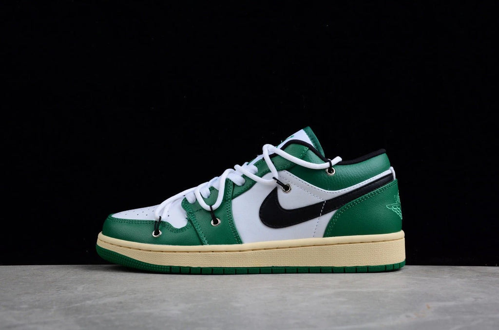 Air Jordan 1 Low Edition White and Green by Air Jordan