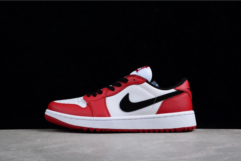 Air Jordan 1 Low White Black Red by Air Jordan
