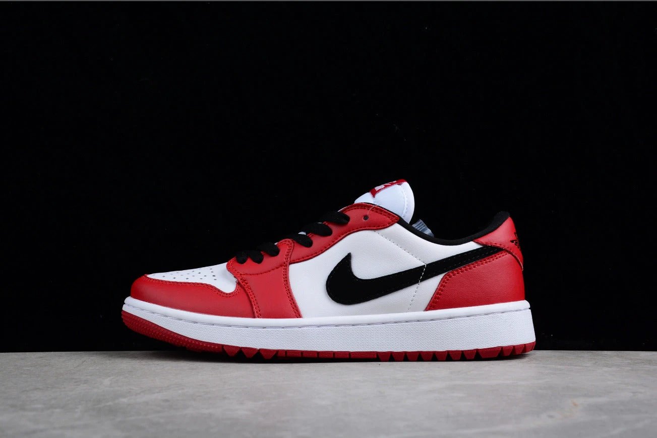 Air Jordan 1 Low White Black Red by Air Jordan