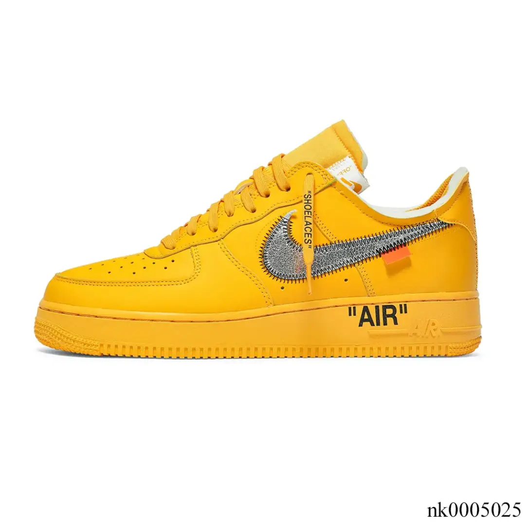 Air Force 1 Low OW ICA University Gold Shoes Sneakers by Air Jordan