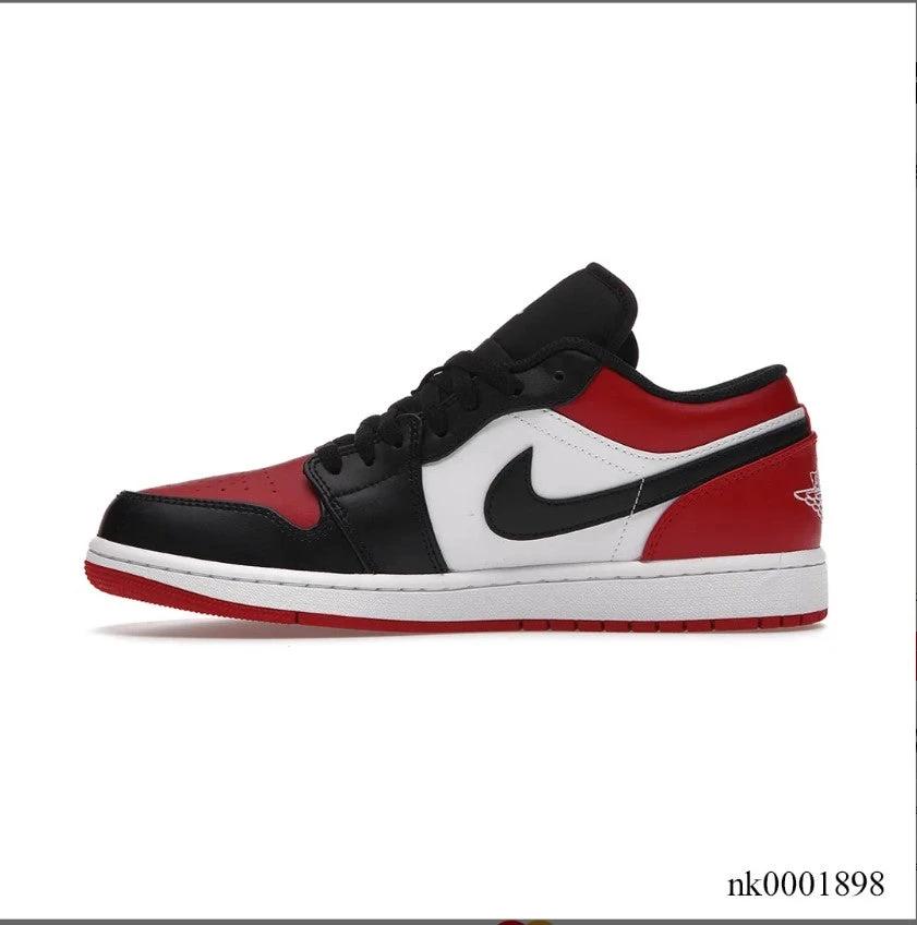 Air Jordan 1 Low Bred Toe Shoes Sneakers by Air Jordan
