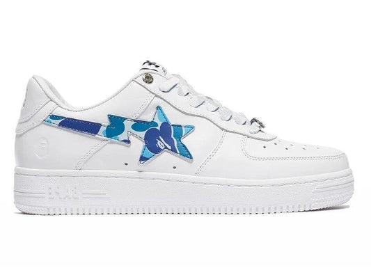 Bape Sta A Bathing Ape Camo White Blue Shoes Sneakers by Air Jordan