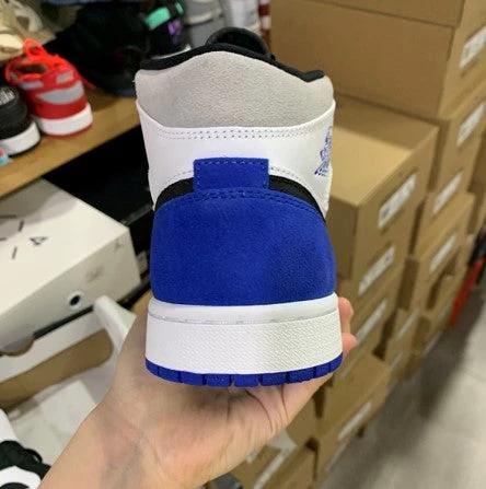 Air Jordan 1 Mid White Black Blue by Air Jordan