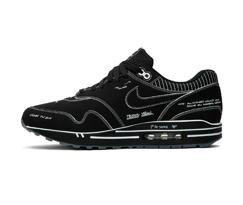 AM 1 Tinker Sketch To Self – Black Shoes Sneakers by Air Jordan
