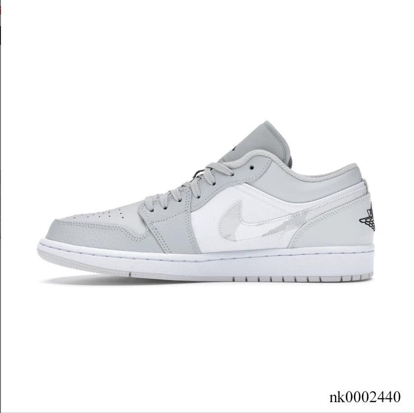 Air Jordan 1 Low White Camo Shoes Sneakers by Air Jordan