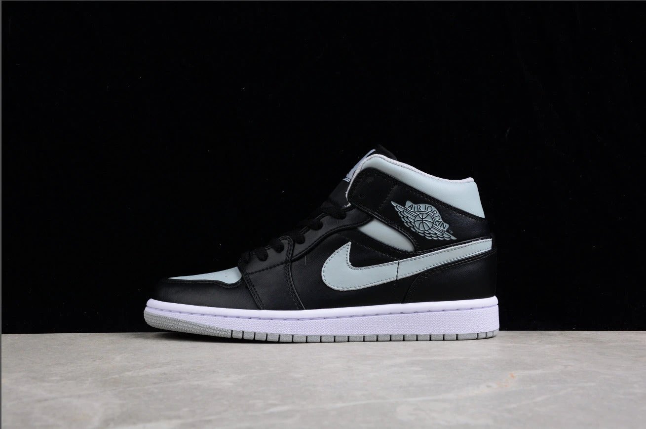 Air Jordan 1 Mid WMNS Black Grey by Air Jordan