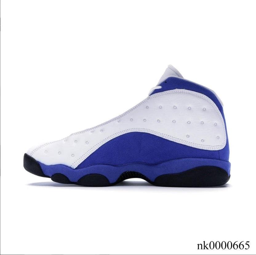 Air Jordan 13 Retro White Hyper Royal Black Shoes Sneakers by Air Jordan