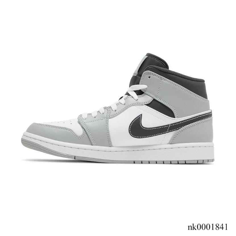 Air Jordan 1 Mid Light Smoke Grey Shoes Sneakers by Air Jordan