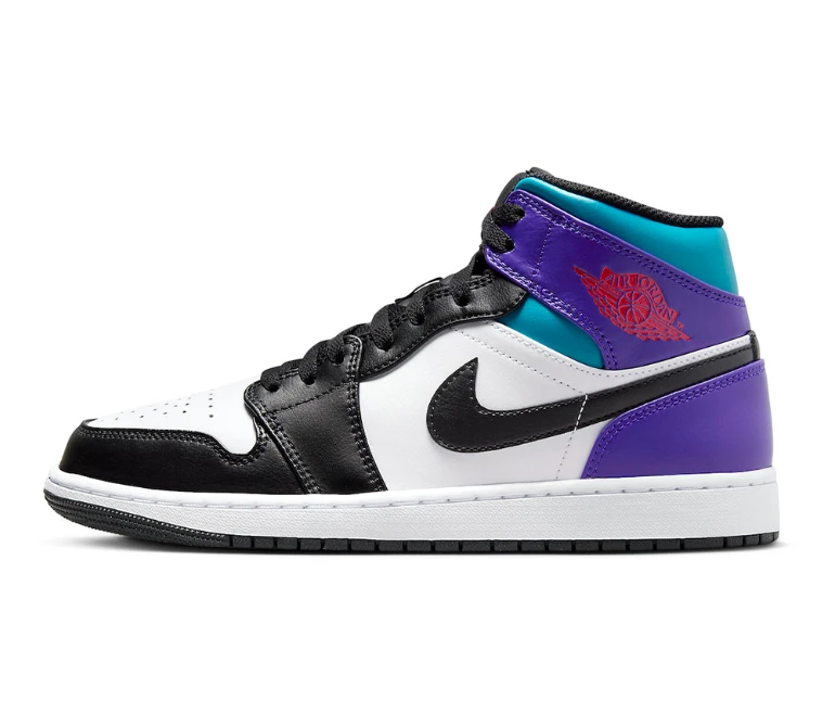 Air Jordan 1 Mid Aqua Shoes Sneakers by Air Jordan