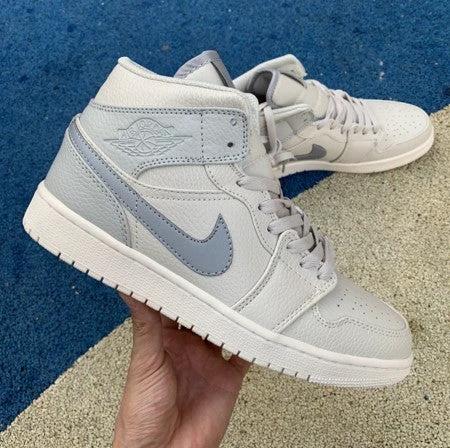 Air Jordan 1 Mid SE Grey Silver White by Air Jordan