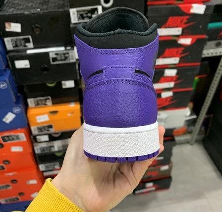 Air Jordan 1 Mid Black Purple by Air Jordan