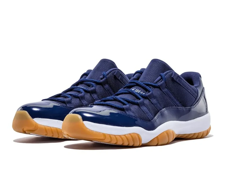 Air Jordan 11 Retro Low Navy Gum Shoes Sneakers by Air Jordan