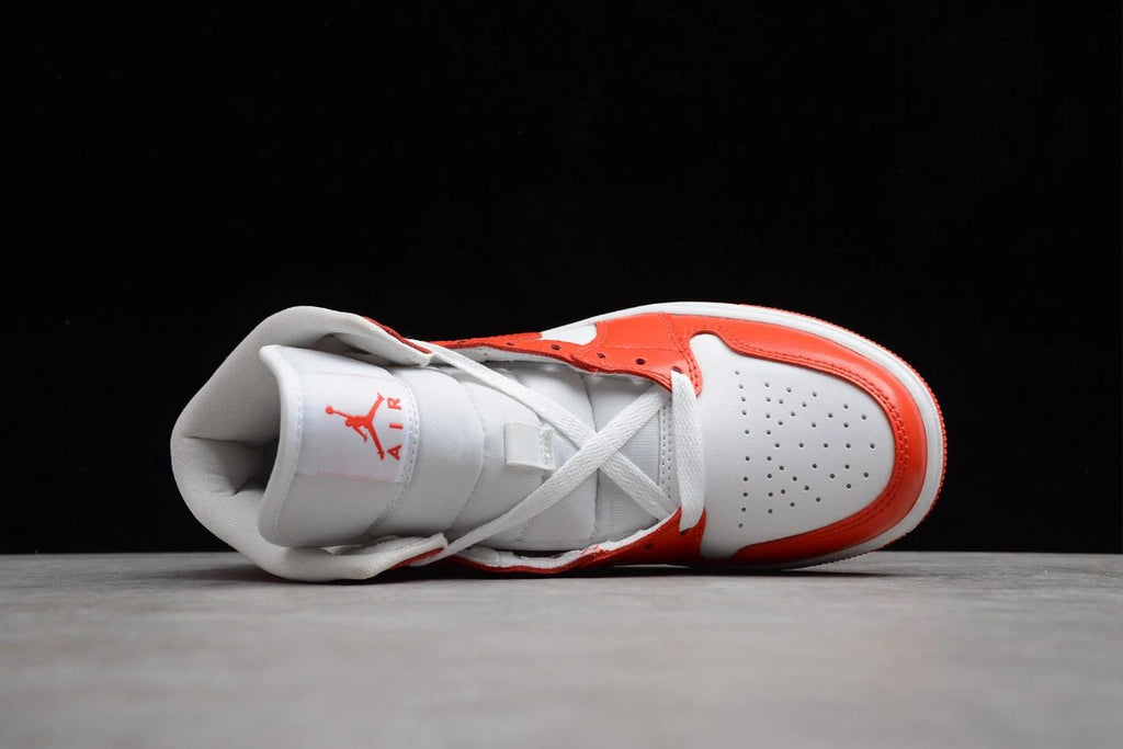 Air Jordan 1 Mid White Orange by Air Jordan