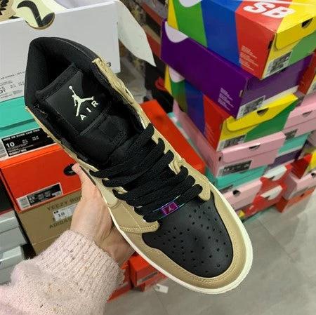 Air Jordan 1 Fossil Milk Tea Black by Air Jordan