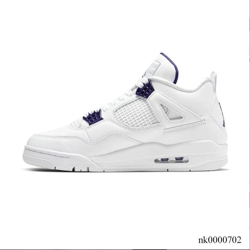 Air Jordan 4 Retro Metallic Purple Shoes Sneakers (Big Size Available) by Air Jordan