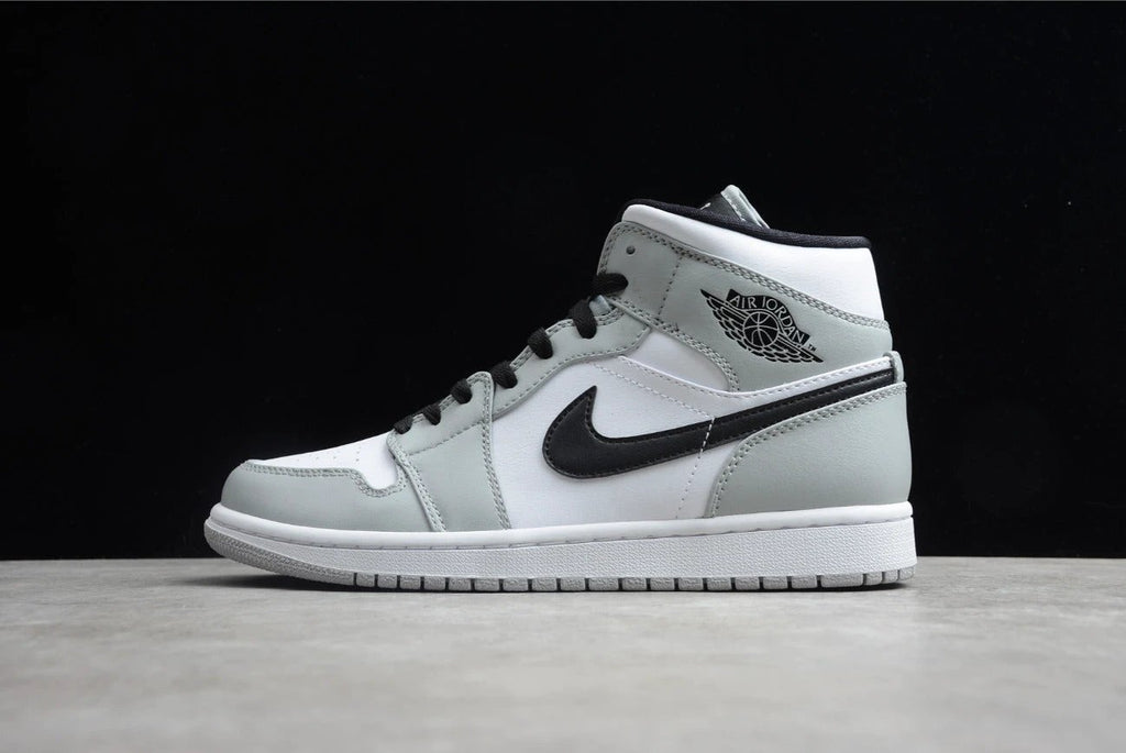 Air Jordan 1 Mid Gray White Black by Air Jordan