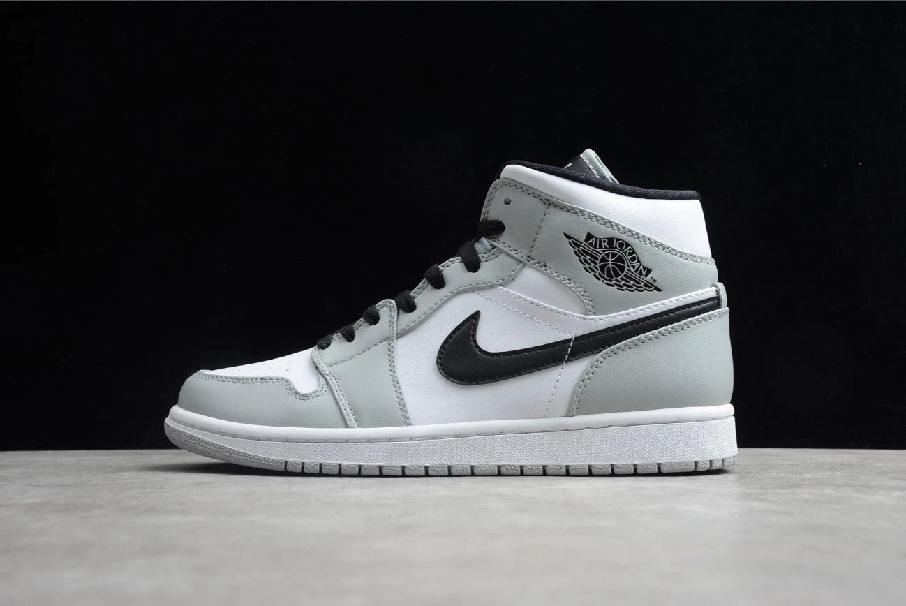 Air Jordan 1 Mid Gray White Black by Air Jordan