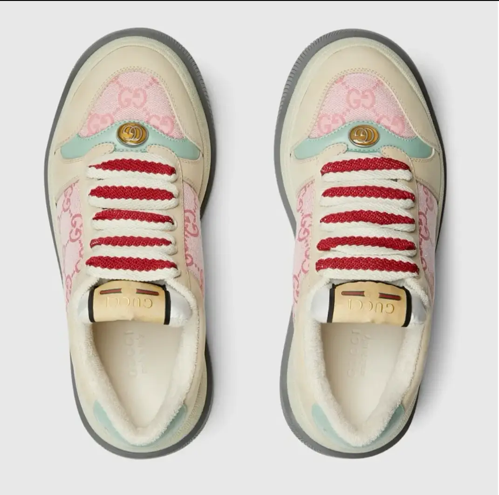 GG Canvas and Leather Shoes Sneakers by Air Jordan