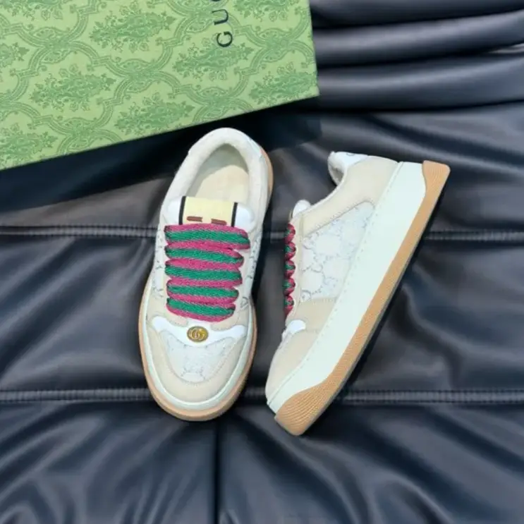 GG Screener GG Leather-Trimmed Canvas Shoes Sneakers by Air Jordan