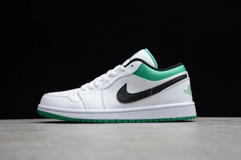 Air Jordan 1 Low White Lucky Green Black by Air Jordan