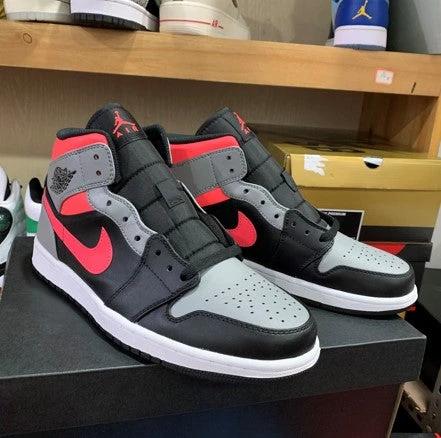 Air Jordan 1 Mid Black Grey Pink by Air Jordan