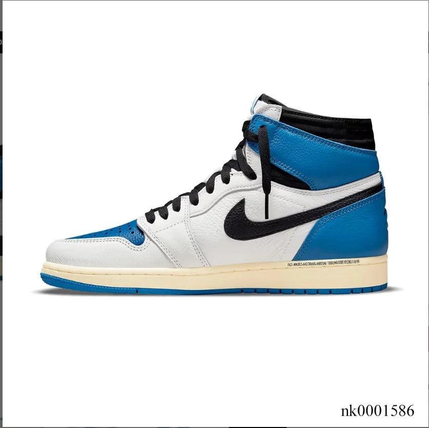 Travis Scott x Fragment x AJ 1 High “Military Blue” Shoes Sneakers by Air Jordan