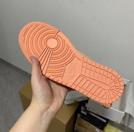 Air Jordan 1 Mid GS Apricot Orange White by Air Jordan