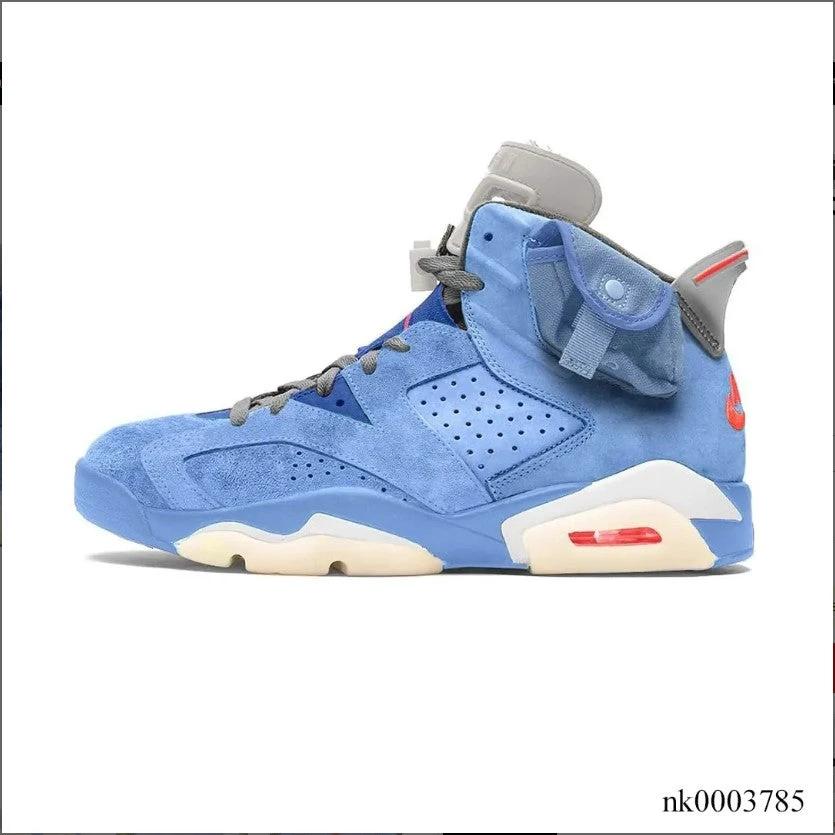 Air Jordan 6 x Travis Scott Houston Oilers Light Blue Shoes Sneakers by Air Jordan