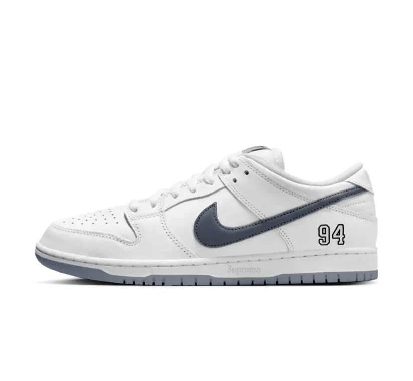 SUP x Dunk Low SB White Shoes Sneakers by Air Jordan