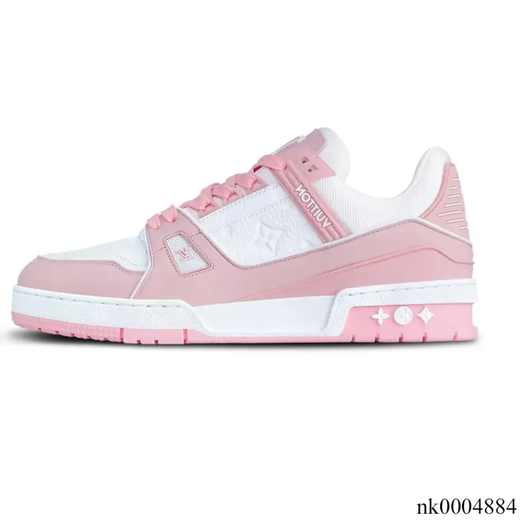 LV Trainer Pink Rose Shoes Sneakers by Air Jordan