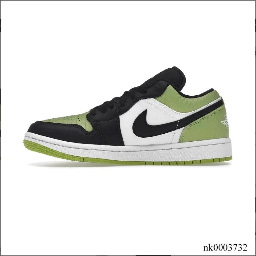 Air Jordan1 Low Snakeskin Vivid Green Shoes Sneakers by Air Jordan