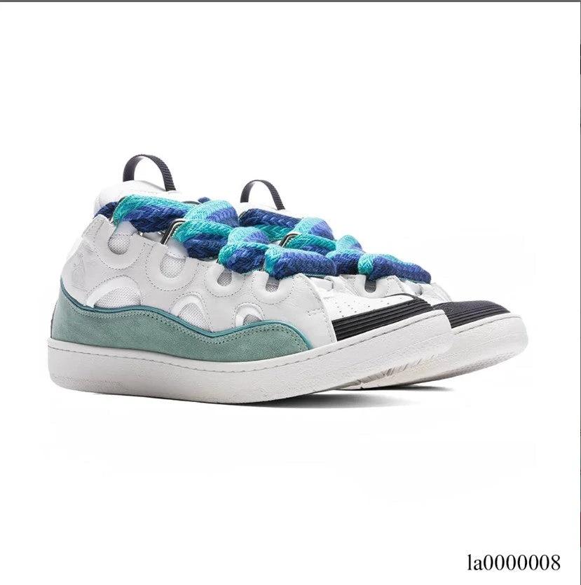 Lanvin Curb Sneaker White Blue Shoes Sneakers – la0000008 by Air Jordan